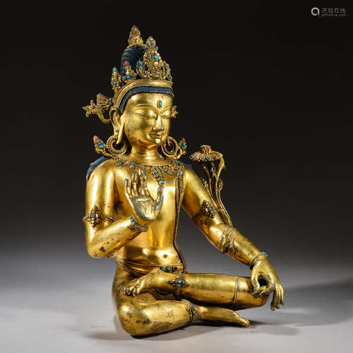 Qing Dynasty of China,Bronze Gilt Buddha Statue