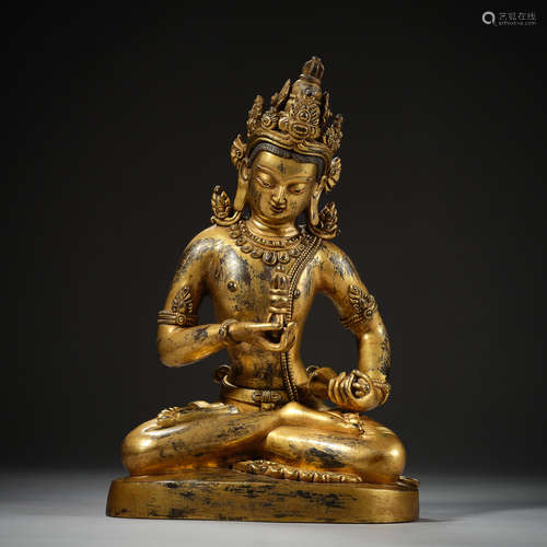 Qing Dynasty of China,Bronze Gilt Buddha Statue