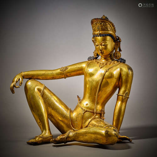 Qing Dynasty of China,Bronze Gilt Buddha Statue