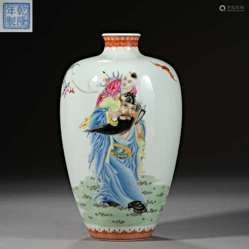 Qing Dynasty of China,Famille Rose Character Jar