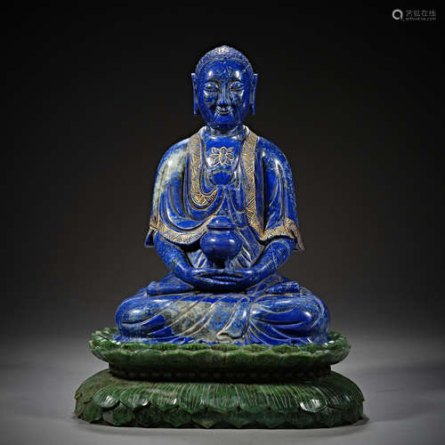 Qing Dynasty of China,Lapis Lazuli Buddha Statue