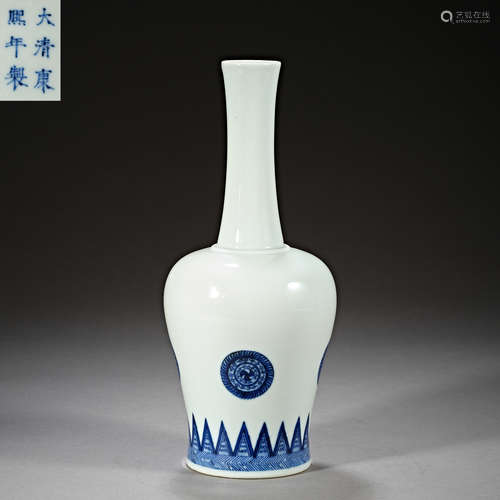 Qing Dynasty of China,Blue and White Bottle