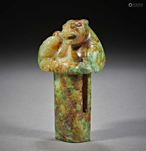 Han Dynasty of China,Hetian Jade Rod head