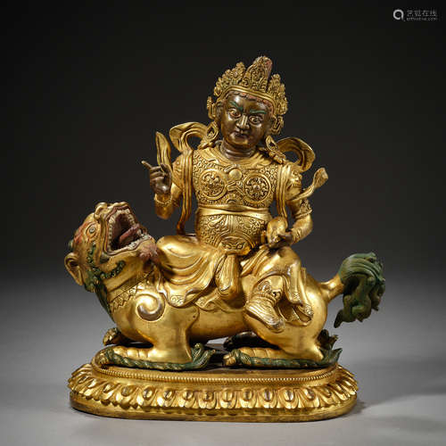 Qing Dynasty of China,Bronze Gilt Buddha Statue