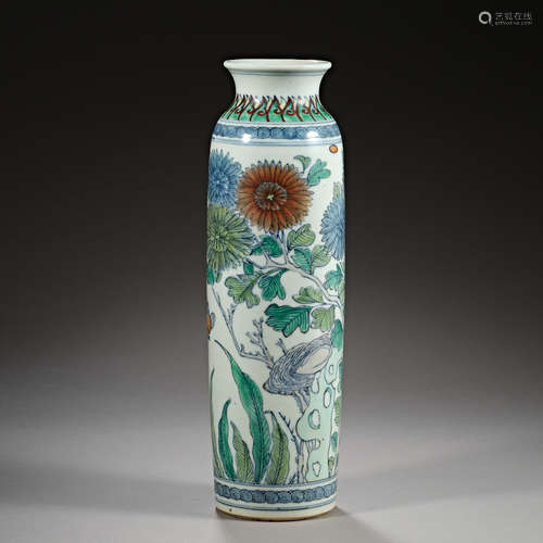 Qing Dynasty of China,Multicolored Croquet Bottle