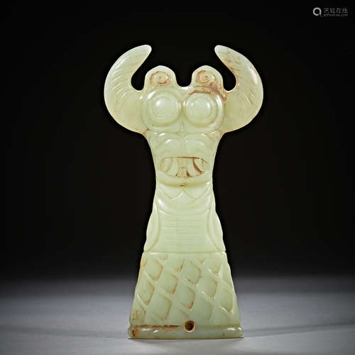 Chinese Hongshan Culture,Jade Rod Head