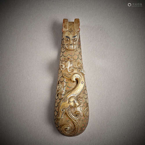 Han Dynasty of China,Hetian Jade Belt Hook