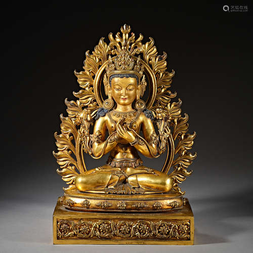 Ming Dynasty of China,Bronze Gilt Buddha Statue