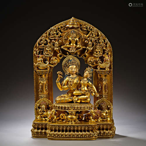 Ming Dynasty of China,Bronze Gilt Buddha Statue