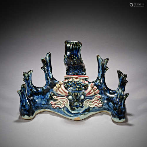 Ming Dynasty of China,Ji-Blue Glaze Pen Holder