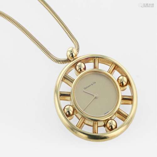 An 18K yellow gold pendant watch, Tiffany & Co. Paloma P...