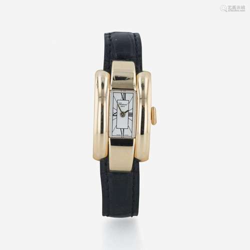 An 18K yellow gold lady s wristwatch, Chopard La Strada Ref ...