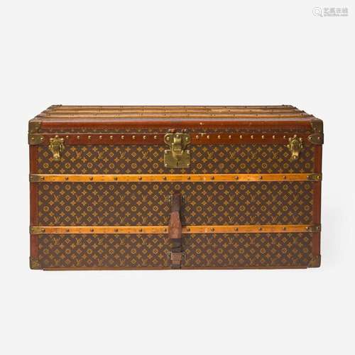 A Louis Vuitton monogrammed canvas steamer trunk early 20th ...