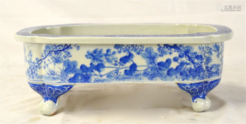 Chinese Blue & White Planter