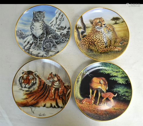 Franklin Mint Plates "Int'l Wildlife Coalition&quo...