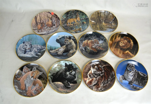 11 Pcs Porcelain collectors Plates By Peter Skirka