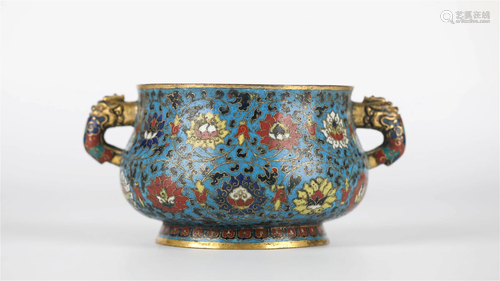 Chinese Cloisonne Incense Burner