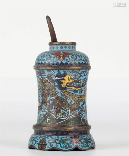 Chinese Three Pcs of Cloisonne Incense Vase