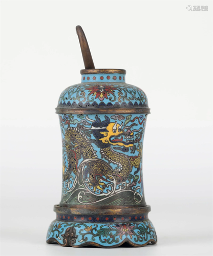 Chinese Three Pcs of Cloisonne Incense Vase