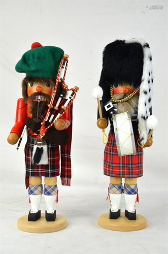 Two Rascher Wood Nutcrackers