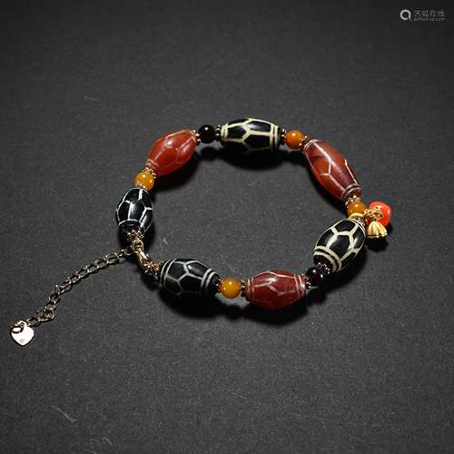 WEST ASIA DZI BEADS BRACELET