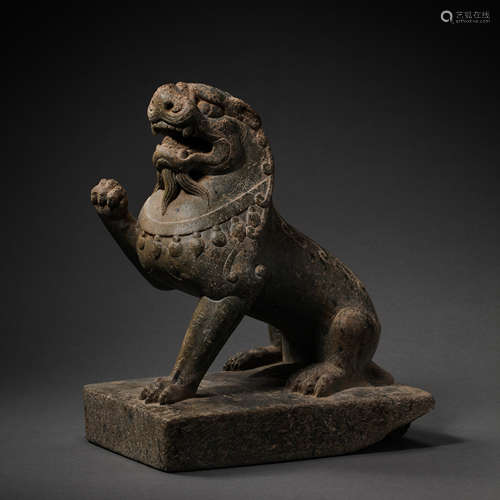 CHINESE TANG DYNASTY BLUESTONE BEAST