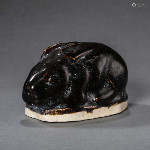 CHINESE SONG DYNASTY BLACK GLAZED RABBIT