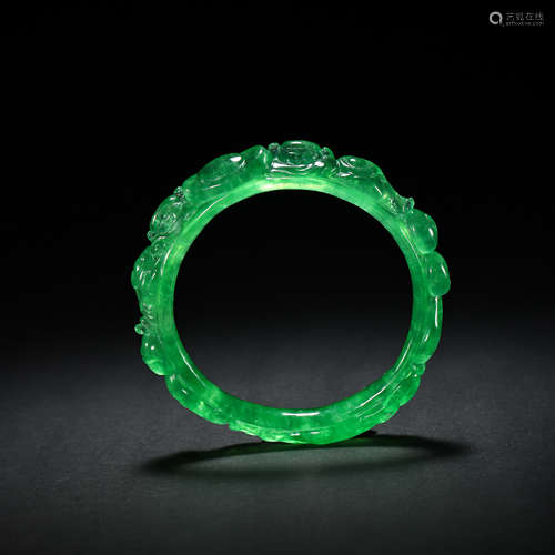 CHINESE QING DYNASTY JADE BRACELET