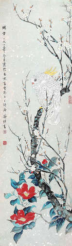 （b.1932） 喻继高 瑞雪 立　轴　设色纸本