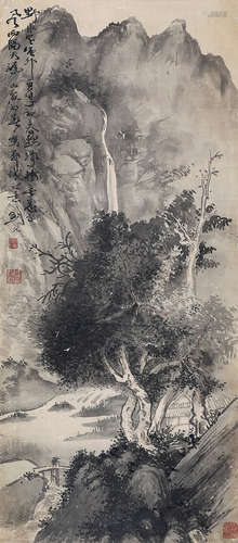 （1879-1951） 高剑父 山水 镜　片　设色绢本