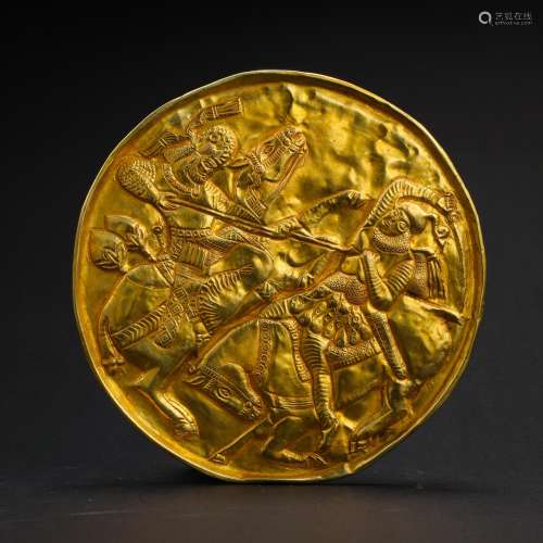 WEST ASIAN PURE GOLD PLATE