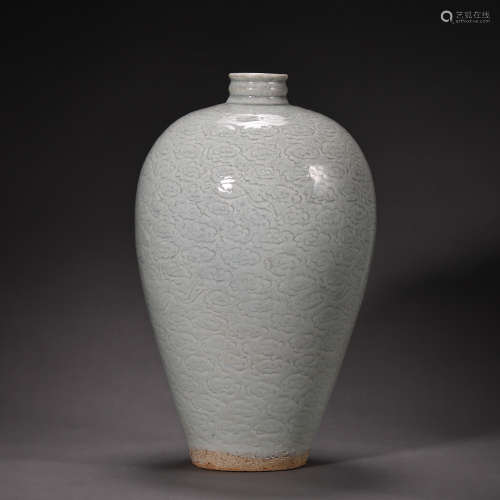 CHINESE SOUTHERN SONG DYNASTY HUTIAN WARE GREEN GLAZED FLORA...