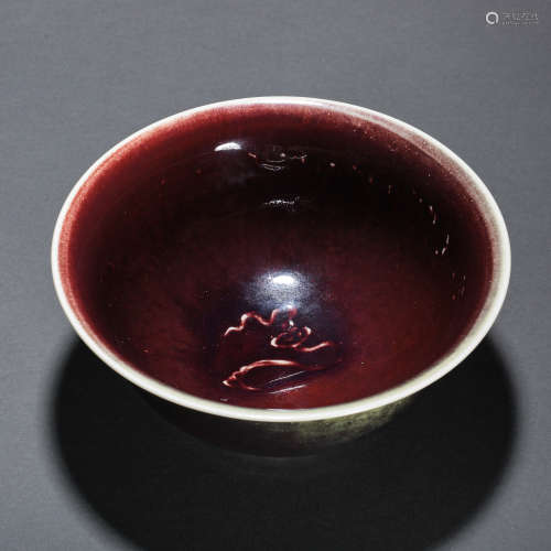 CHINESE QING DYNASTY VARIABLE GLAZED BOWL