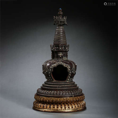 CHINESE QING DYNASTY ROSEWOOD SHRINE