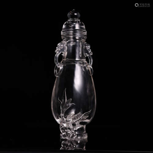 CHINESE TANG DYNASTY CRYSTAL BOTTLE