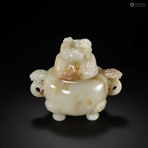 CHINESE QING DYNASTY HETIAN JADE FURNACE