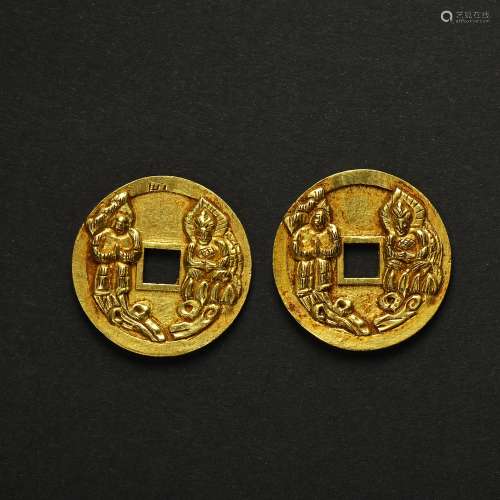 A PAIR OF PURE COINS, HAN DYNASTY, CHINA