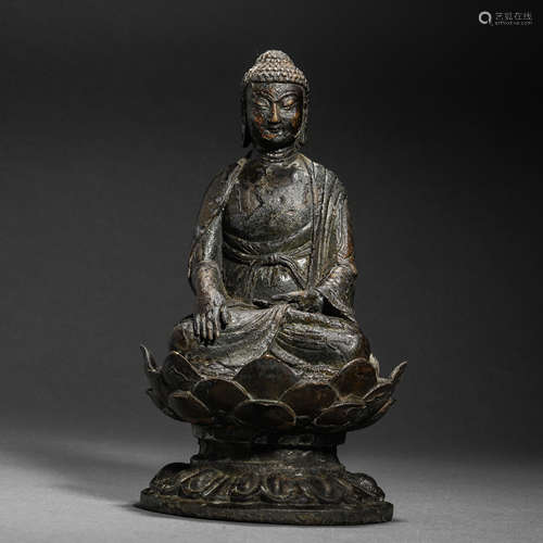 Liao Dynasty bronze statue of Sakyamuni