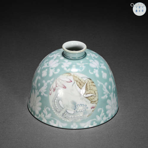 Qing Dynasty Enamel Horseshoe Zun