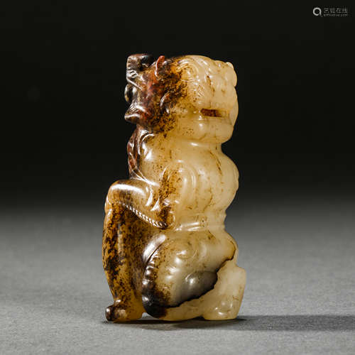 Han Dynasty Hetian Jade Beast