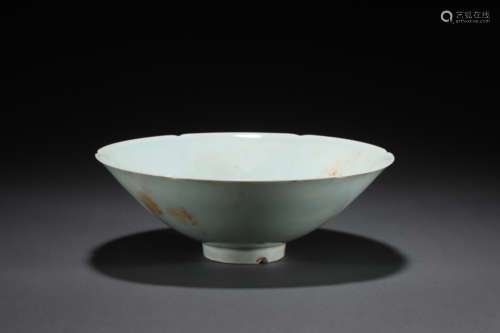 Song Dynasty Hutian ware shadow blue bowl