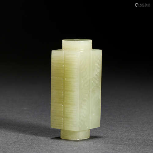 Qing Dynasty Hetian Jade Cong