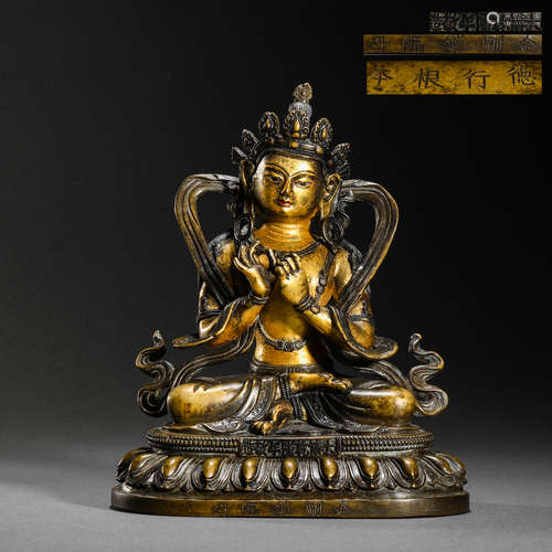 Statue of Vajra Buddha in Qing Dynasty