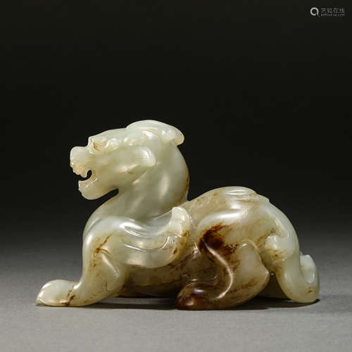 Han Dynasty Hetian Jade Beast