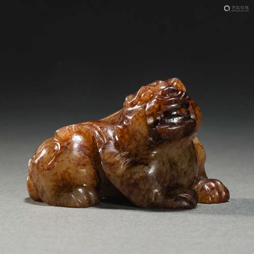 Han Dynasty Hetian Jade Beast