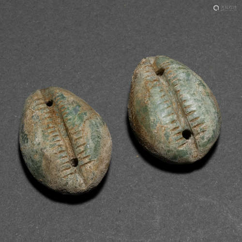 Ancient jade shell coins