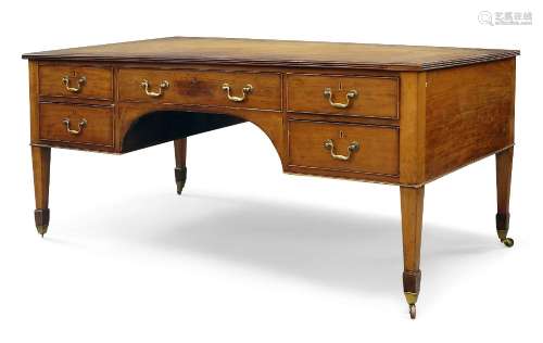 The Editor`s Desk A George III style mahogany desk, early 20...