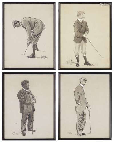 Charles Napier Ambrose, British 1876-1946- A golfer putting;...