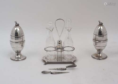 A group of silver comprising: a novelty trowel, Birmingham, ...