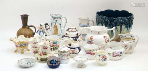 A mixed collection of British and European ceramics, 19th ce...